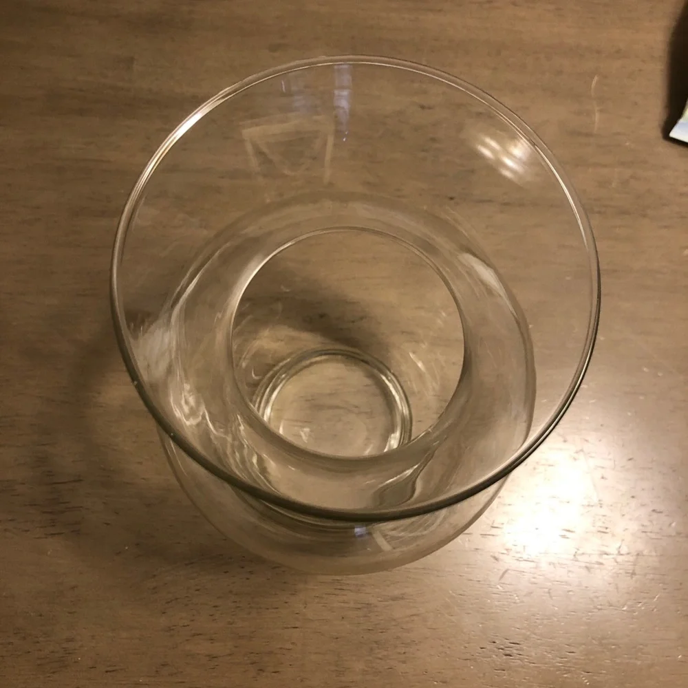 Elegant Clear Glass Flower Vase